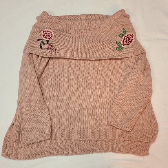 🌹Arizona Jeans Pink Rose Sweater Size 1X 🌹 - Picture 7 of 7